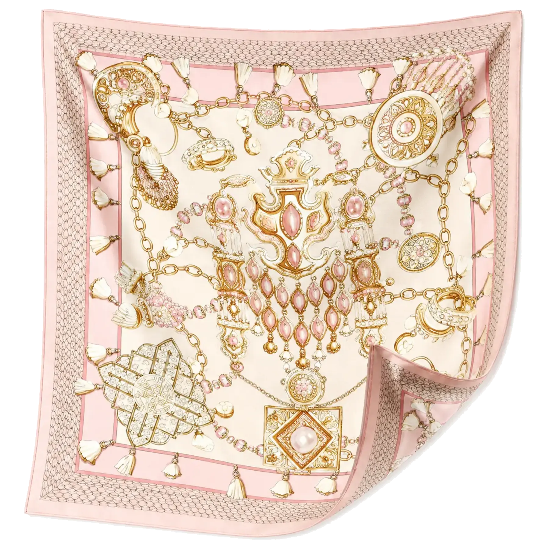 Les Trésors — Bébé Rose silk scarf