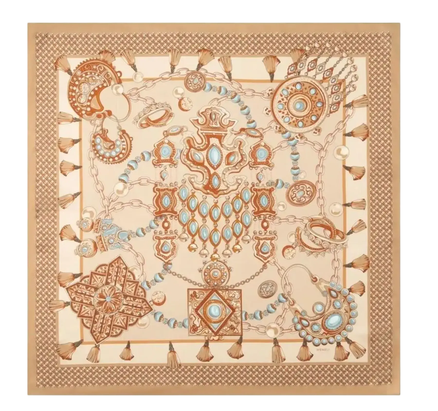 Les Trésors — Sable silk scarf