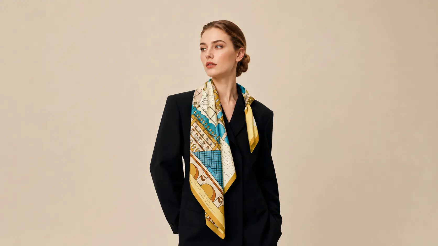 Model wearing Mémoire de Paris